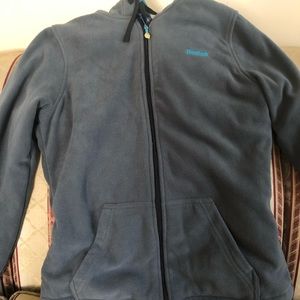 Reebok women’s gray micro fleece zip sweatshirt- extremely warm